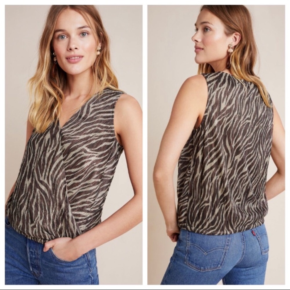 🌟HP🌟 NWT Anthropologie Kasi Shimmer Top